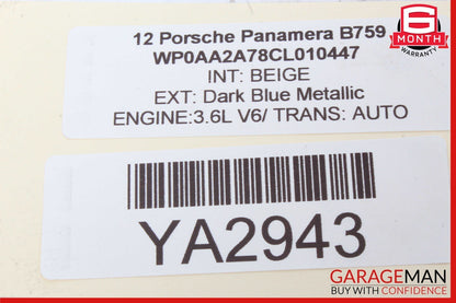 10-13 Porsche Panamera 970 Gateway Network Chassis Control Module Unit OEM