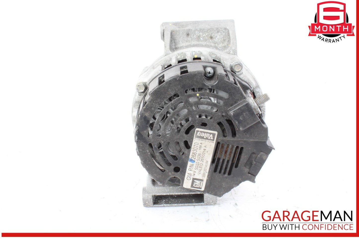07-10 Saturn Sky Alternator Generator 105A 14V Valeo 22683070 OEM