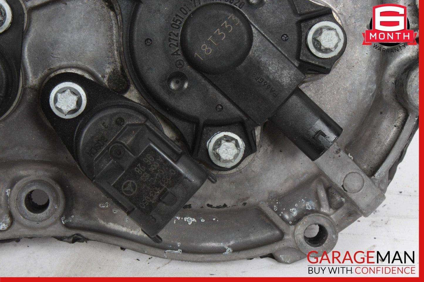 06-13 Mercedes W164 ML350 S550 Front Right Engine Timing Chain Cover Plate OEM