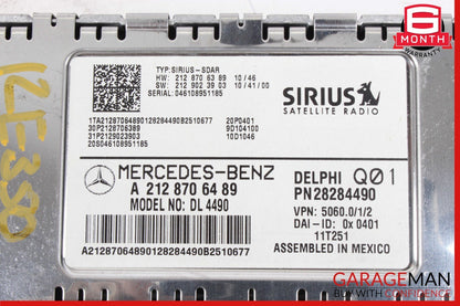 10-15 Mercedes W211 E350 GLK350 Sirius Satellite Radio Receiver Control Module