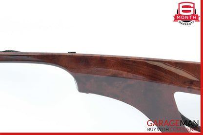 10-13 Mercedes W221 S550 S400 Center Dashboard Dash Trim Molding Brown Wood OEM