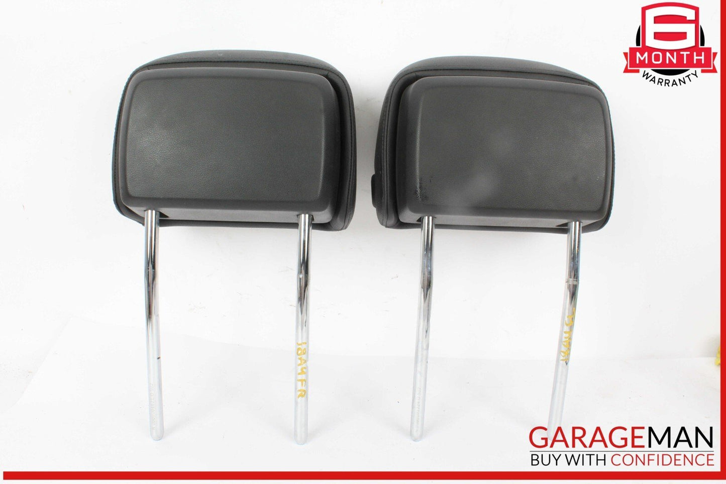 17-19 Audi A4 Front Left & Front Right Side Head Rest Headrest Black OEM