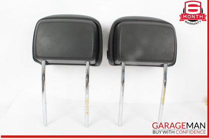 17-19 Audi A4 Front Left & Front Right Side Head Rest Headrest Black OEM