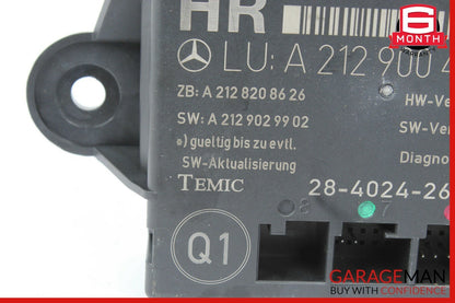 08-14 Mercedes W212 E350 C300 Rear Right Passenger Side Door Control Module OEM