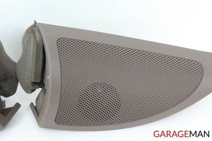 06-10 Mercedes W251 R350 Left & Right Side Door Corner Tweeter Speaker Set Brown