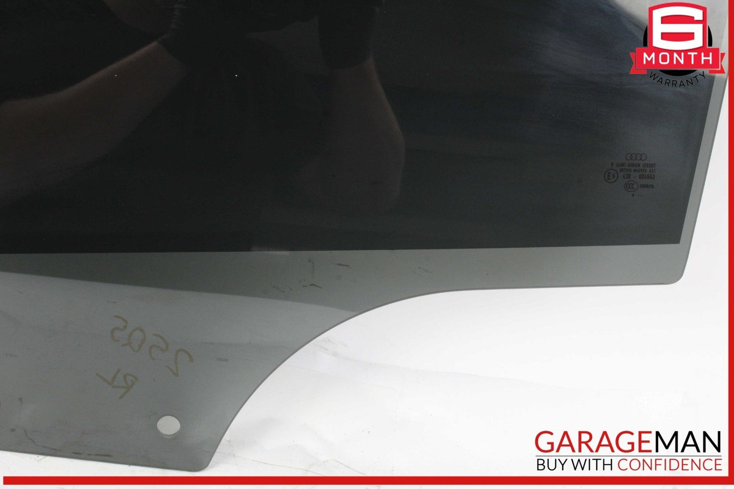 18-25 Audi Q5 Rear Left Driver Side Door Window Glass 43R004553 OEM