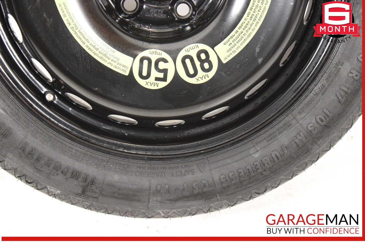 10-17 Mercedes W207 E400 C250 Coupe Donut Spare Tire Wheel Rim 135 80 17" OEM