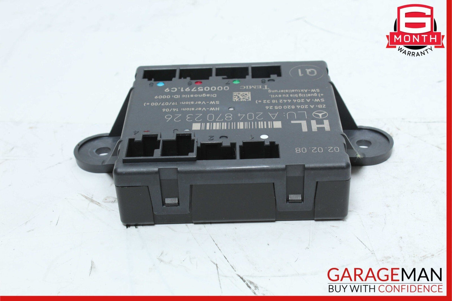 08-14 Mercedes W204 C300 C350 Rear Left Side Door Control Module 2048702326 OEM