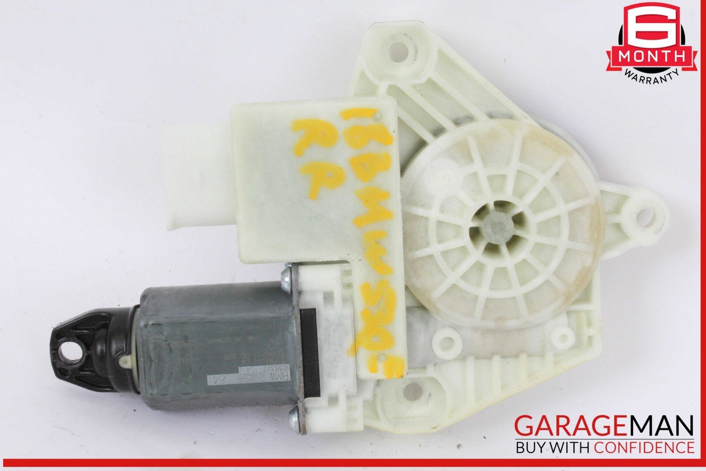17-20 BMW 530E Rear Right Passenger Side Window Regulator Motor 7455084 OEM