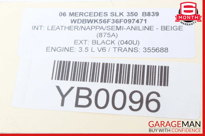 05-11 Mercedes R171 SLK350 Left Convertible Top Latch Catch Lock OEM