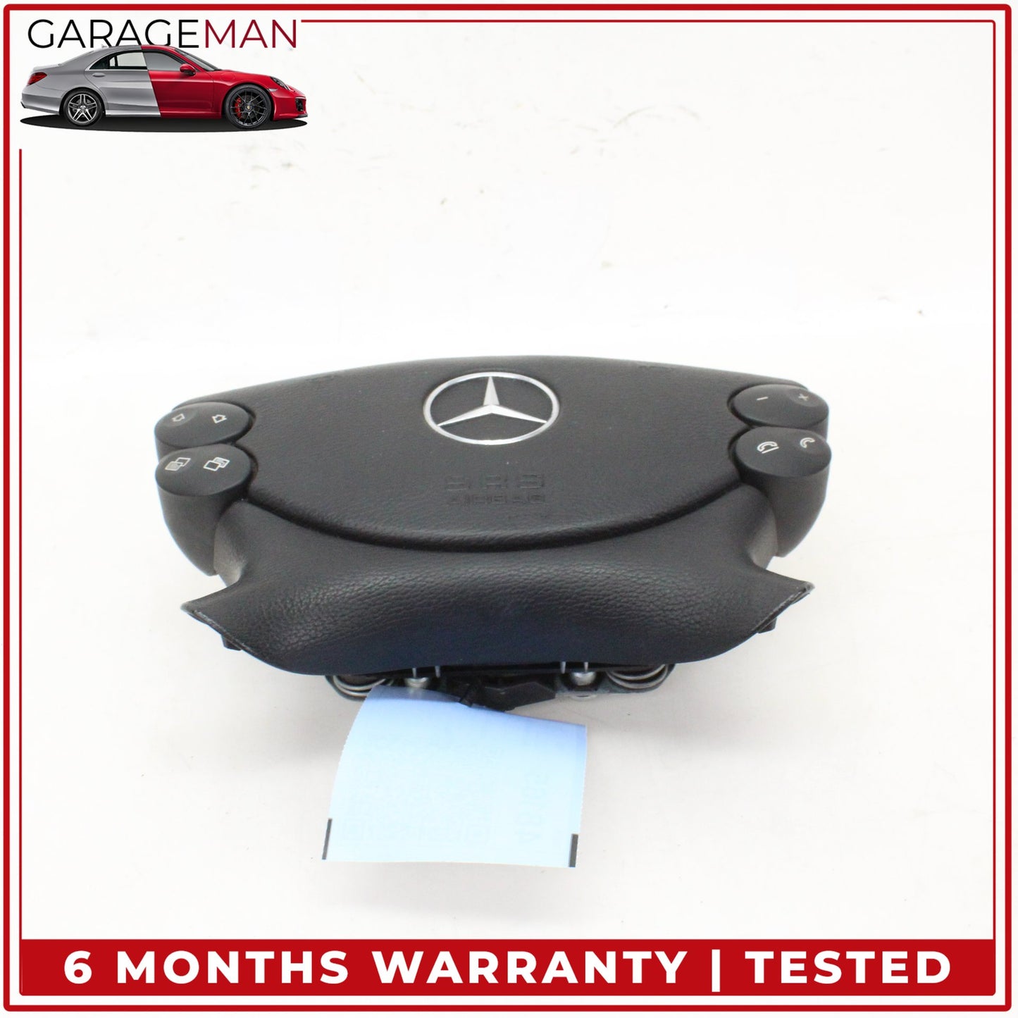 2003-2012 Mercedes W211 E350 Front Left Side Steering Wheel Airbag Black OEM
