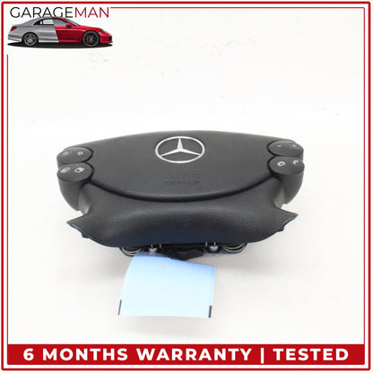 2003-2012 Mercedes W211 E350 Front Left Side Steering Wheel Airbag Black OEM