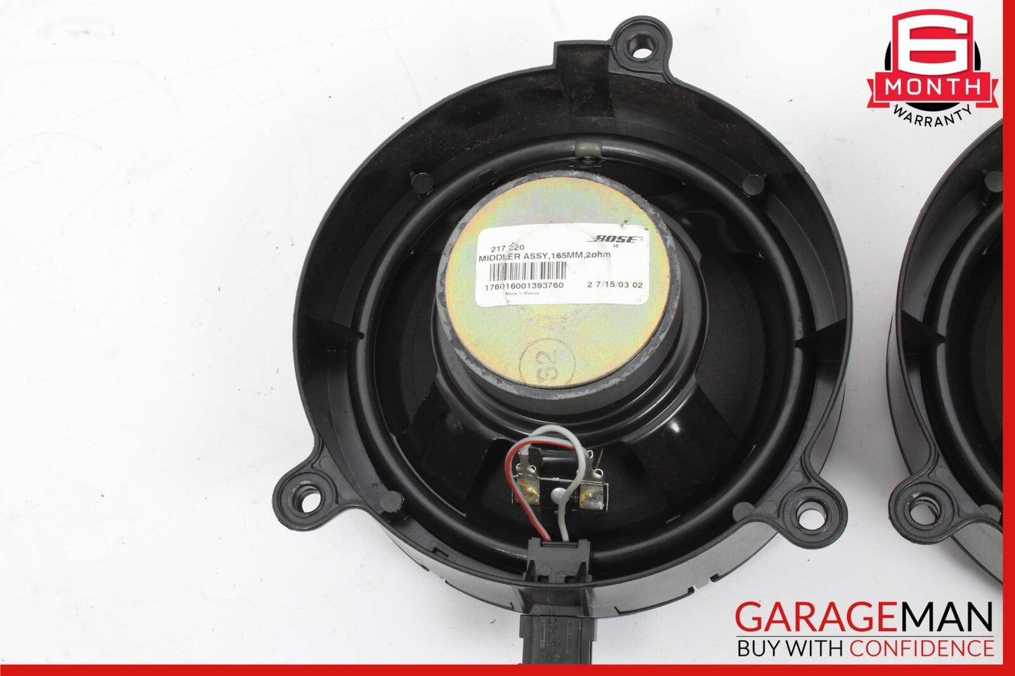 03-09 Mercedes W209 CLK55 AMG Front Left & Right Door Sound Speaker Set Bottom