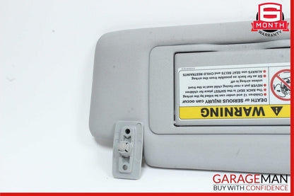 01-07 Mercedes W203 C240 C32 AMG Front Right Side Sunvisor Sun Visor Grey OEM