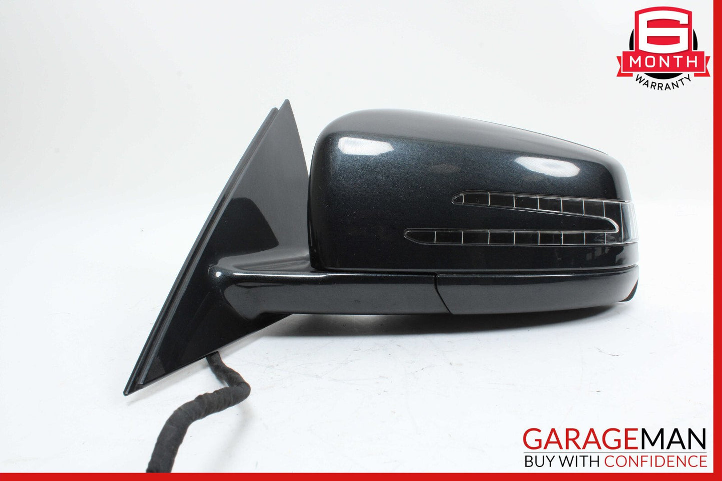 10-13 Mercedes W221 S550 S600 Front Left Side Mirror Door Rear View Black