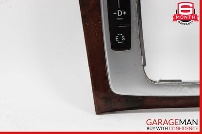 08-15 Mercedes W204 C350 Center Console Shifter Trim Cover Panel Bezel Wood Assy