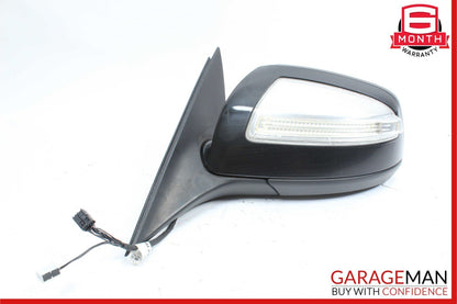 08-09 Mercedes W204 C350 C63 AMG Front Left Side Mirror Rear View Door Black OEM