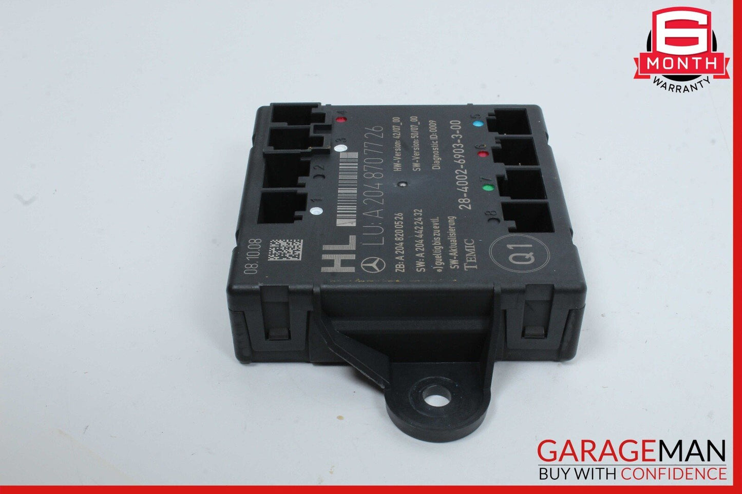 09-12 Mercedes X204 GLK350 4MATIC Rear Left Side Door Control Module Unit OEM