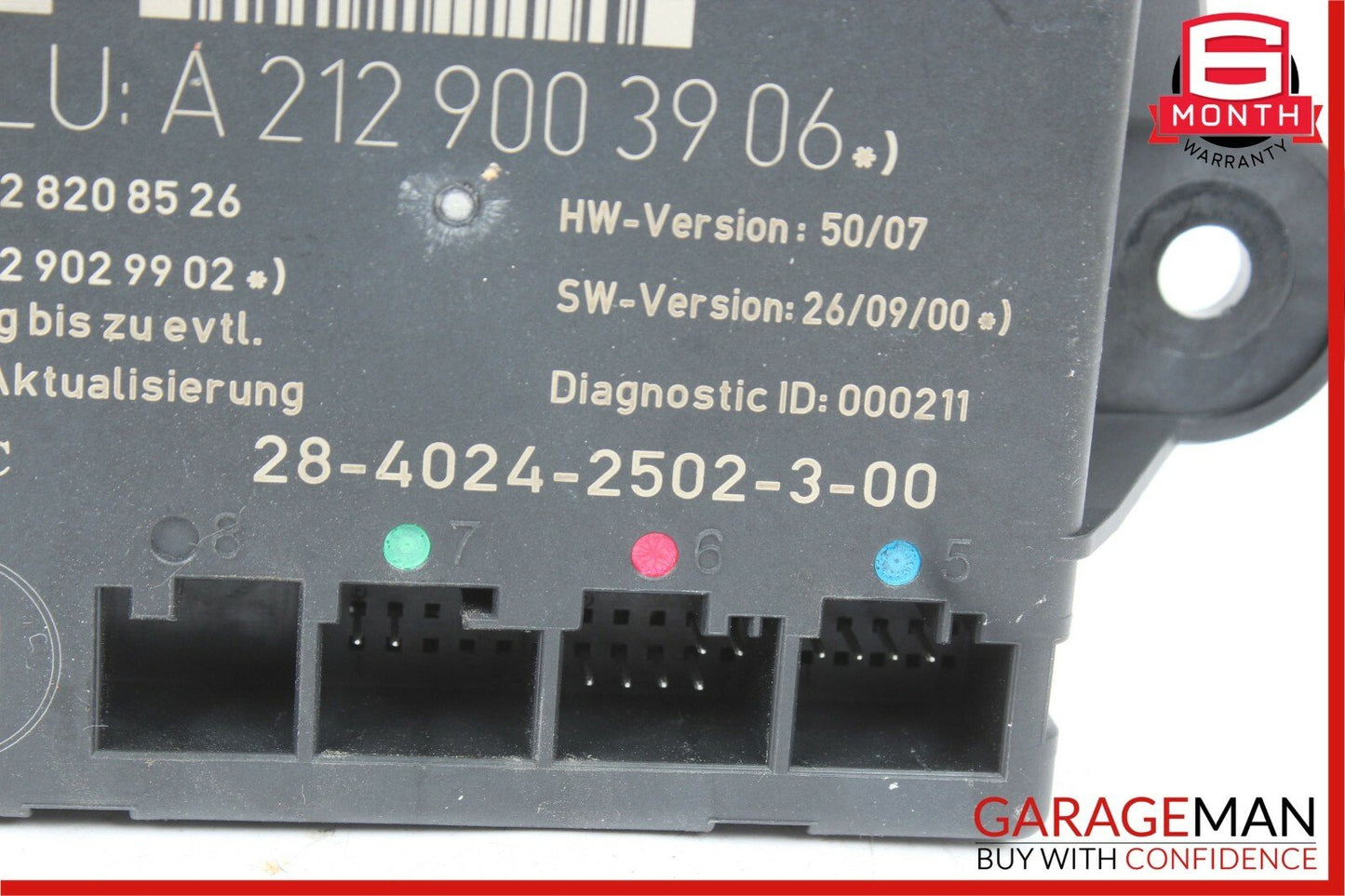 08-14 Mercedes W204 C250 C300 Rear Left Side Door Control Module Unit