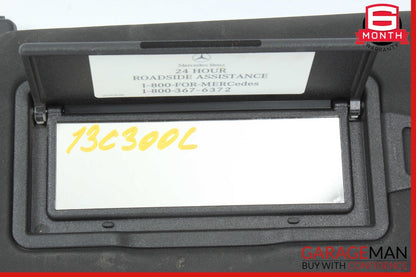 08-14 Mercedes W204 C250 C350 C63 Front Left Sun Visor Sunvisor Shade Black
