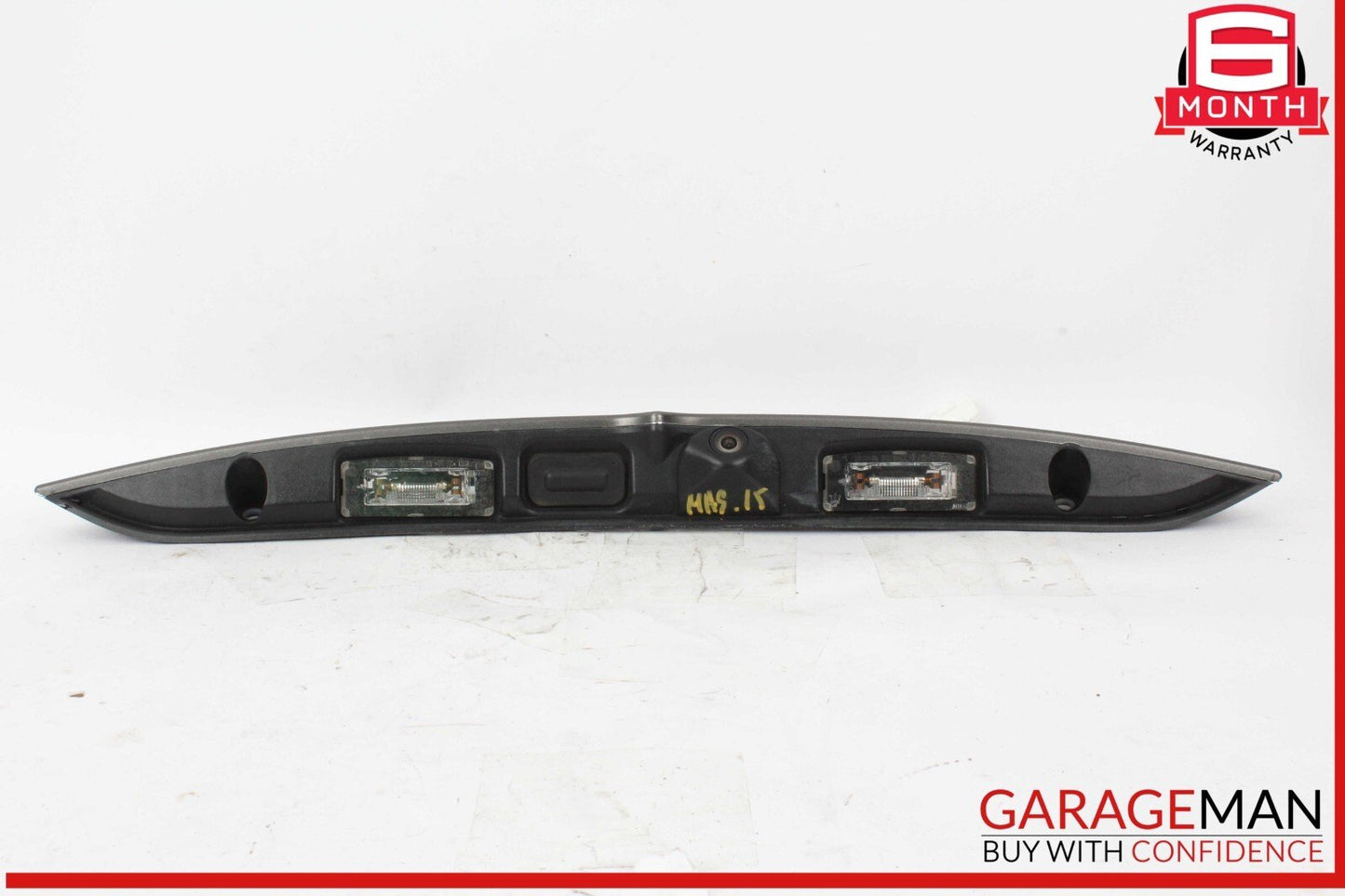 14-17 Maserati Ghibli Rear Trunk Lid Finisher Trim Light Bar w/ Camera OEM