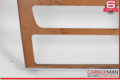 06-12 Mercedes X164 GL450 4MATIC Center Console Control Trim Panel Wood Bezel