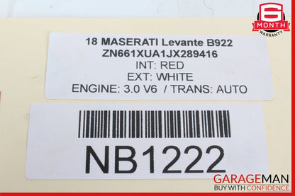 17-20 Maserati Levante M161 Rear Left Driver Side Door Control Module OEM
