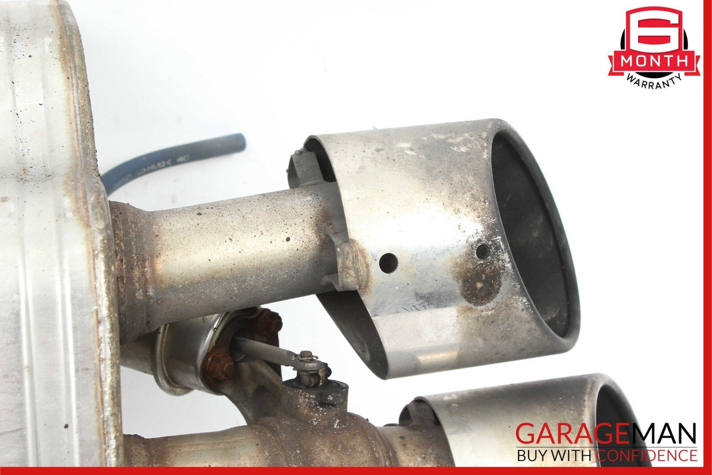 14-17 Maserati Ghibli M157 Rear Left Driver Side Exhaust Muffler Dual Tip