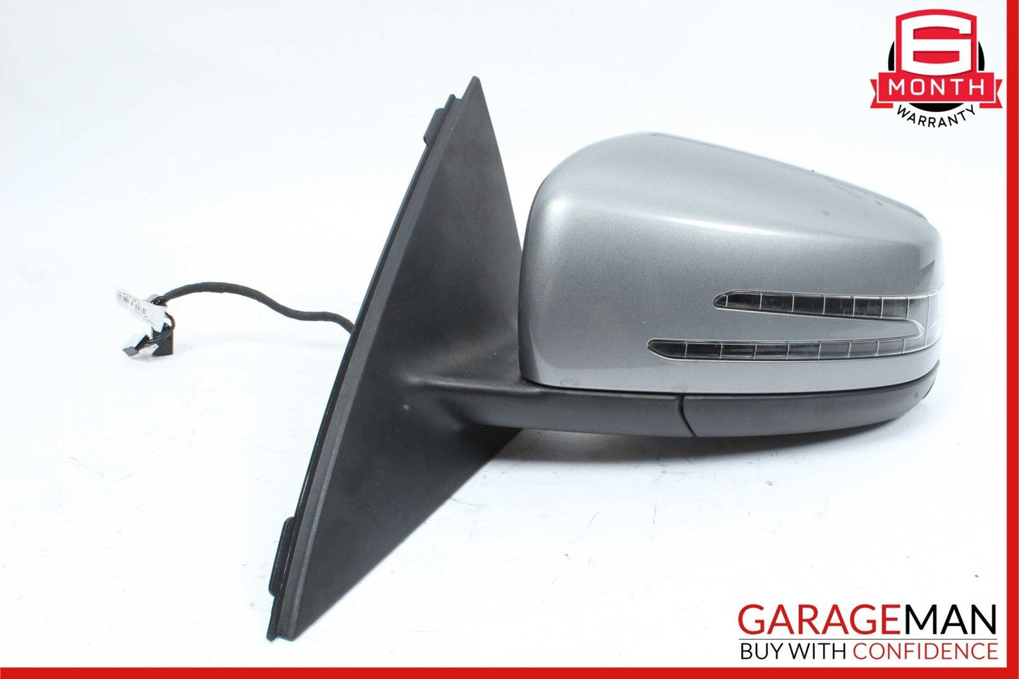 12-14 Mercedes W204 C250 C63 AMG Front Left Side Mirror Rear View Door Silver