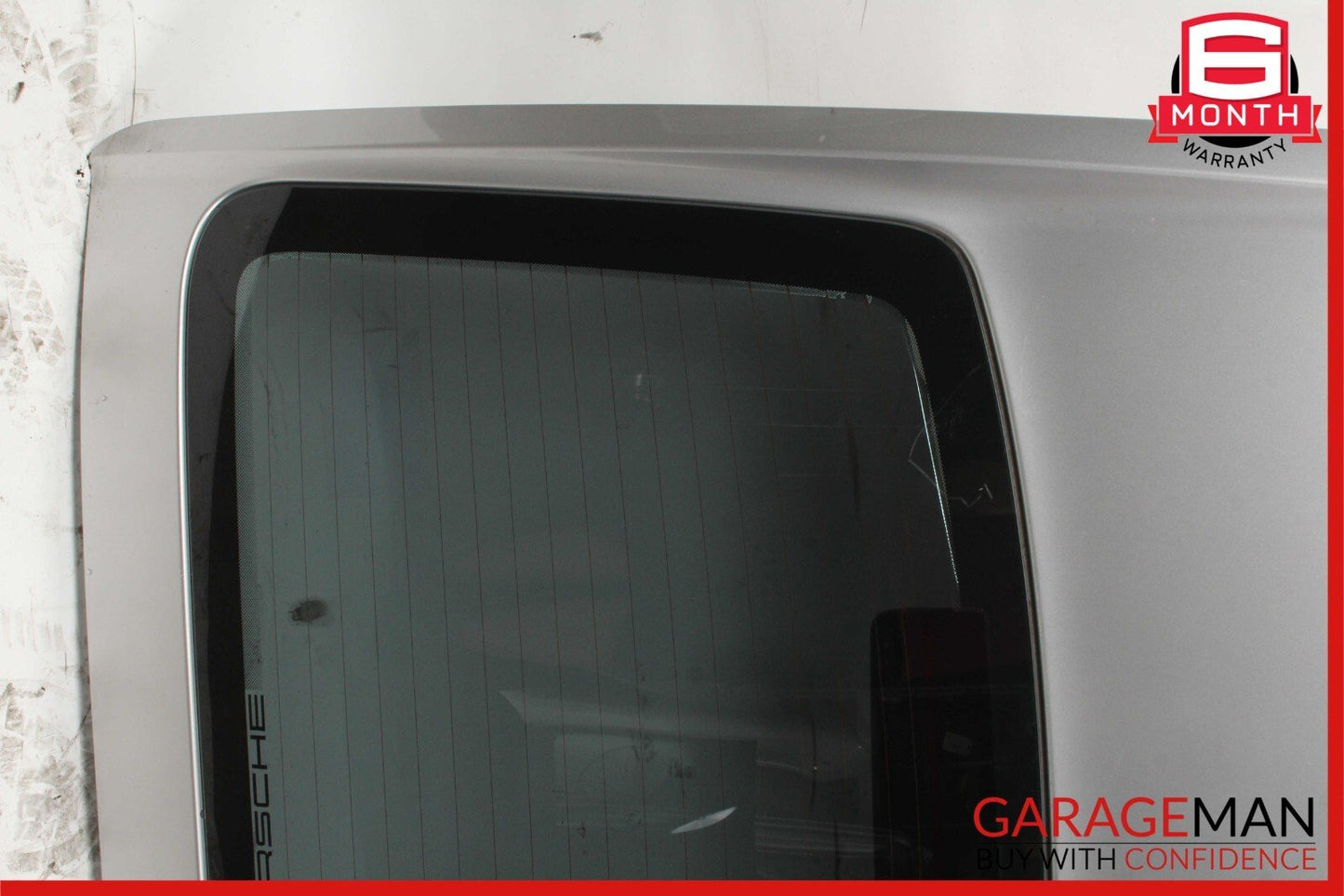 06-08 Porsche Cayman 987 Rear Trunk Glass Hatch Tail Gate Panel Assembly Silver