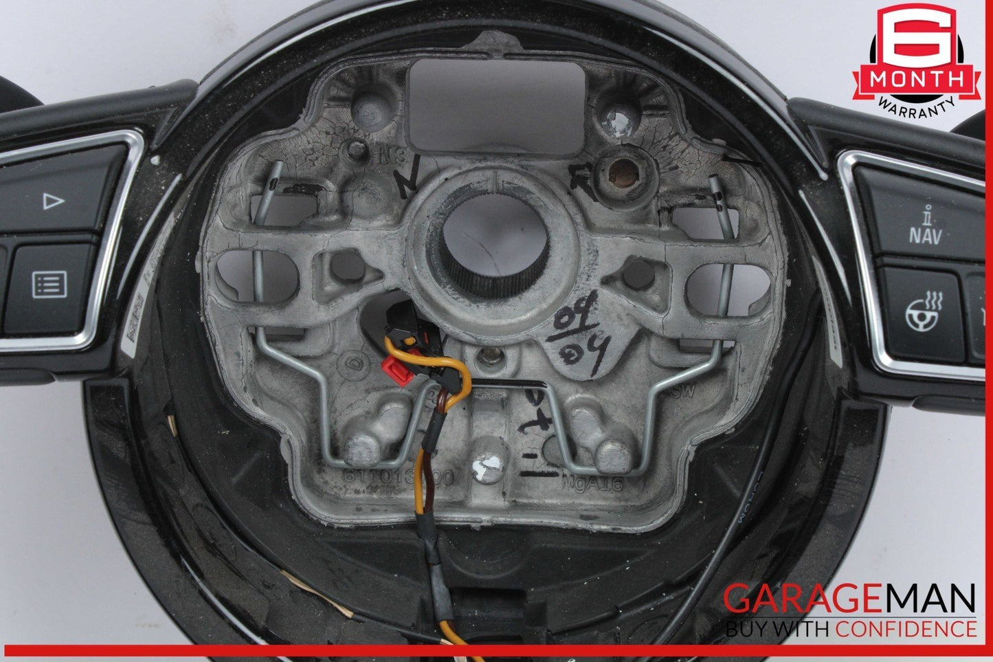 16-18 Audi A6 A7 Front Left Driver Side Steering Wheel Black 4G0419091BF OEM