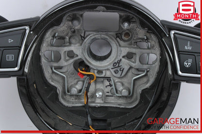 16-18 Audi A6 A7 Front Left Driver Side Steering Wheel Black 4G0419091BF OEM