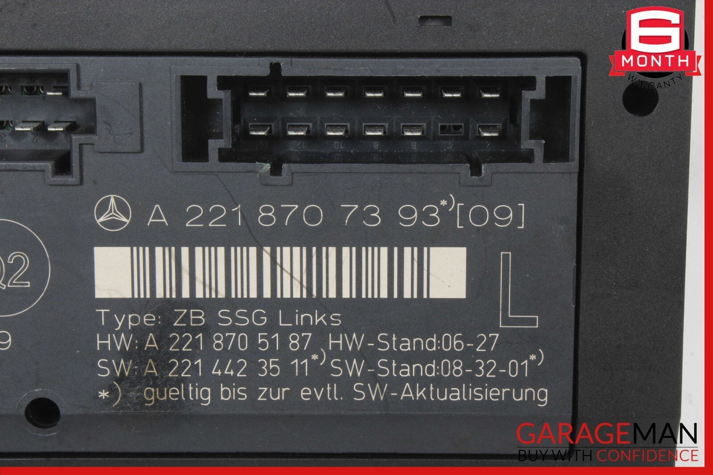07-13 Mercedes W221 S400 S550 Front Left Driver Side Seat Control Module Unit