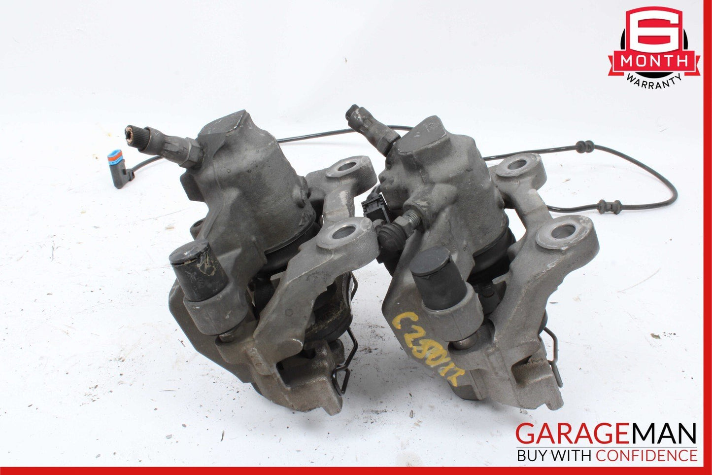 08-14 Mercedes W204 C250 C350 Rear Right And Left Brake Caliper Calipers Set OEM