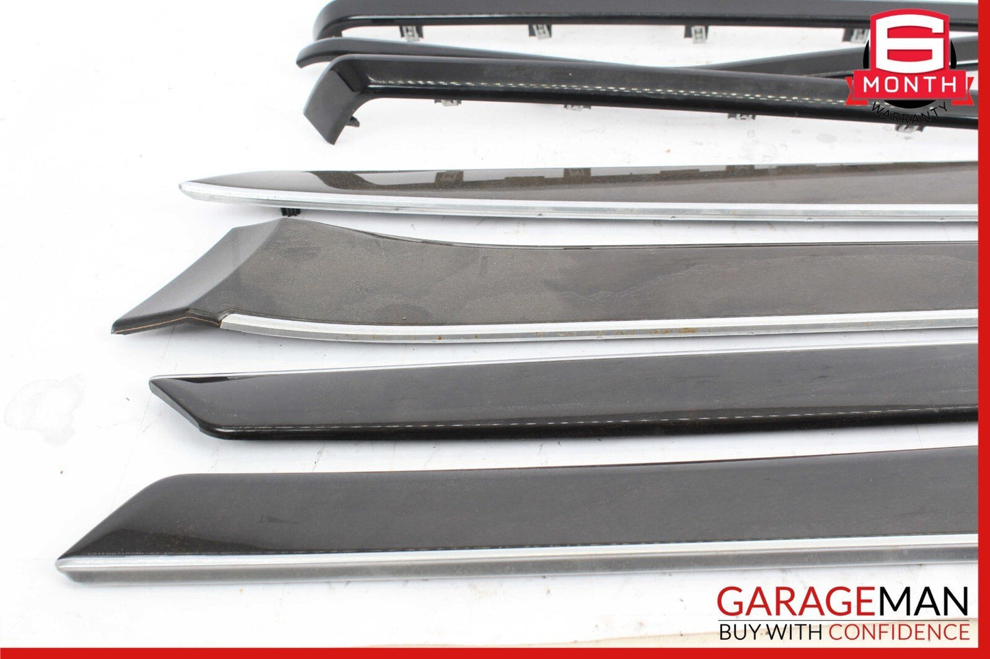 14-16 Mercedes W212 E350 Interior Door Panel Trim Strip Moldings Set of 8 Pc OEM