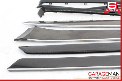 14-16 Mercedes W212 E350 Interior Door Panel Trim Strip Moldings Set of 8 Pc OEM