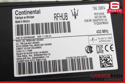 17-22 Maserati Levante Passive Entry RF Hub Control Module ECU OEM