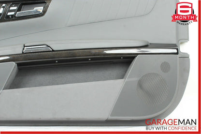 07-10 Mercedes W216 CL600 Front Right Side Complete Interior Door Panel Grey OEM