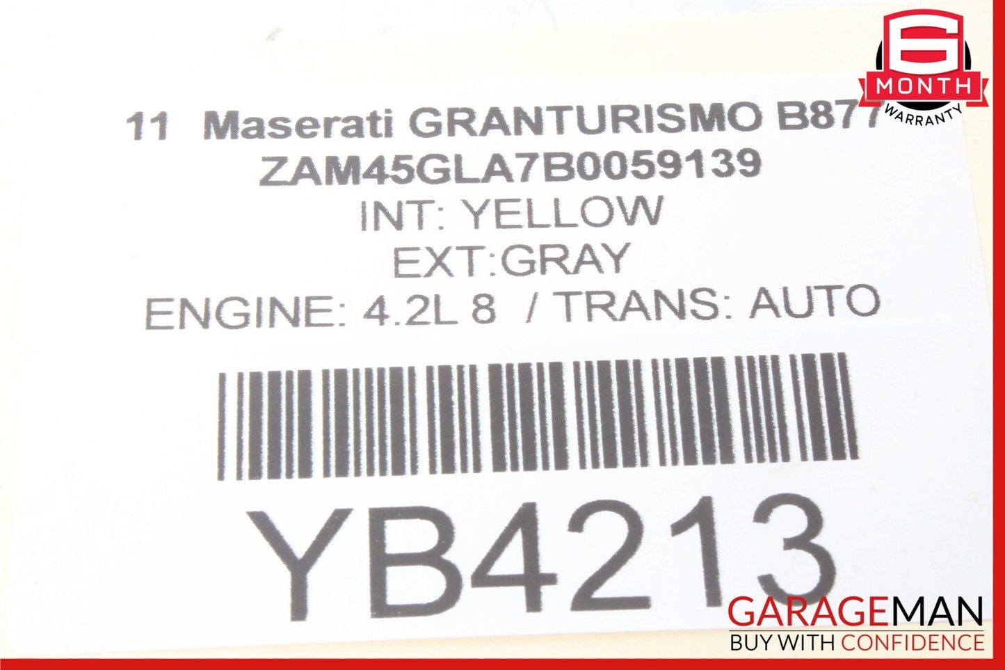 02-19 Maserati GranTurismo Seat Easy Entry Control Module ECU OEM