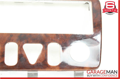 98-03 Mercedes W208 CLK320 Center Dash Hazard Door Lock Switch Trim Bezel Wood
