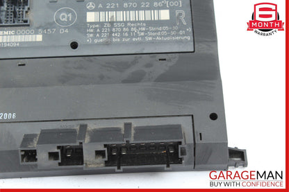 07-13 Mercedes W221 S550 Front Right Side Under Seat Control Module Unit OEM