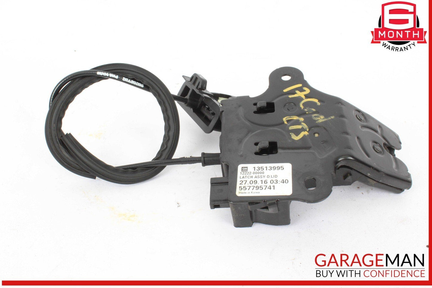 14-19 Cadillac CTS V-Sport Rear Trunk Lid Lock Latch Actuator 13513995 OEM