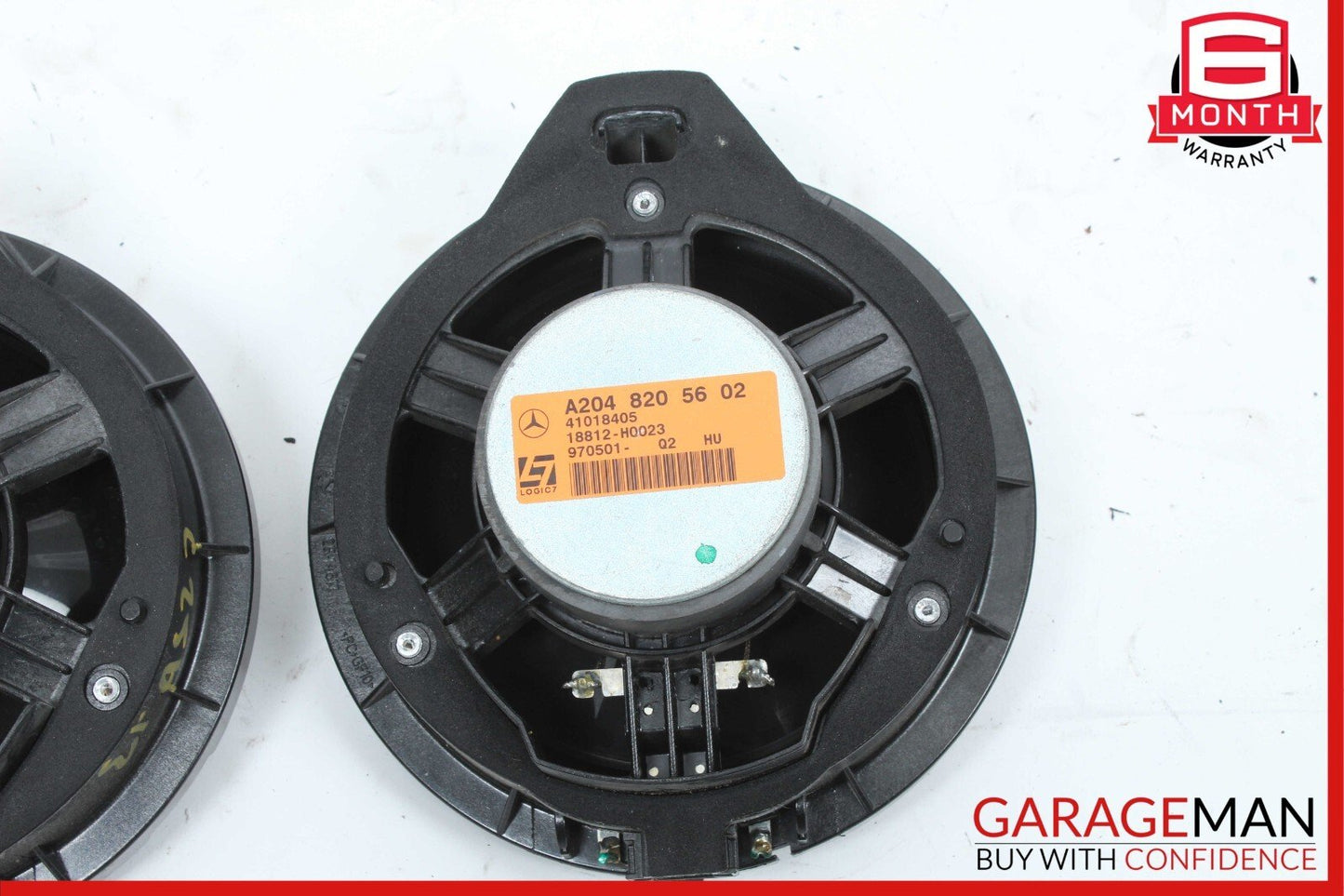 08-18 Mercedes W204 C250 C300 C350 Door Audio Speaker Logic 7 Set of 2 OEM