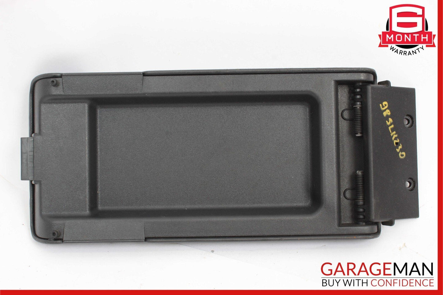 97-04 Mercedes R170 SLK320 Center Console Arm Rest Storage Cover Lid Black