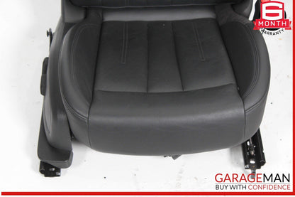 17-19 Audi A4 Front Complete Seat Cushion Cover Assy Set of 2 Pc OEM