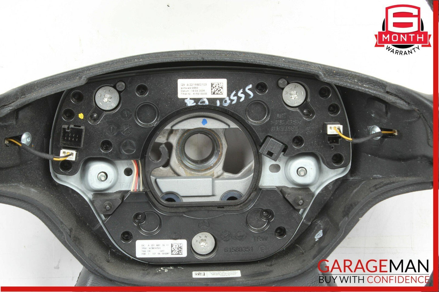 07-09 Mercedes W221 S550 CL550 Steering Wheel w/ Paddle Shifters Black OEM