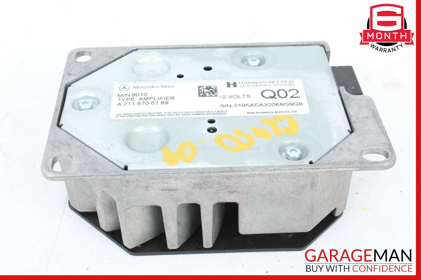 08-18 Mercedes X164 GL450 R350 Subwoofer Amp Amplifier Harman Becker OEM