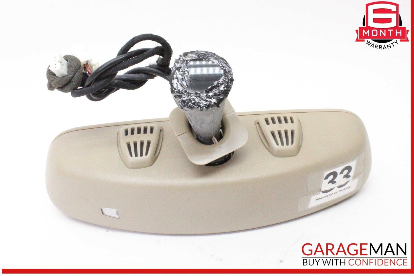12-16 Mercedes X166 GL450 ML350 ML550 Interior Rear View Mirror Beige OEM