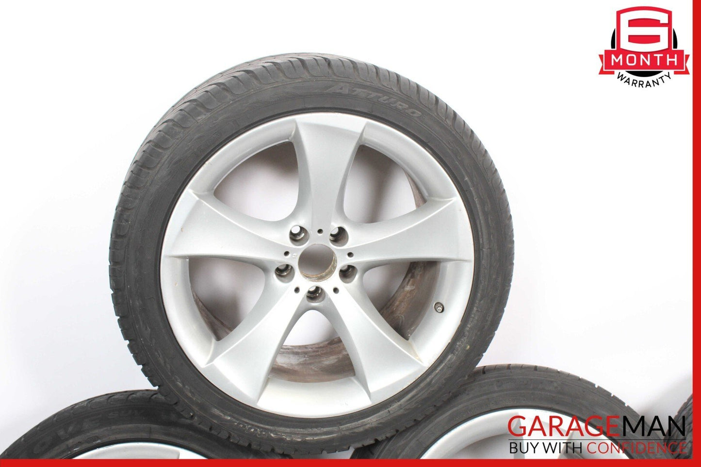 08-14 BMW X5 X6 Staggered 20" R20 10x11 Wheel Tire Rim Set of 4 Pc OEM