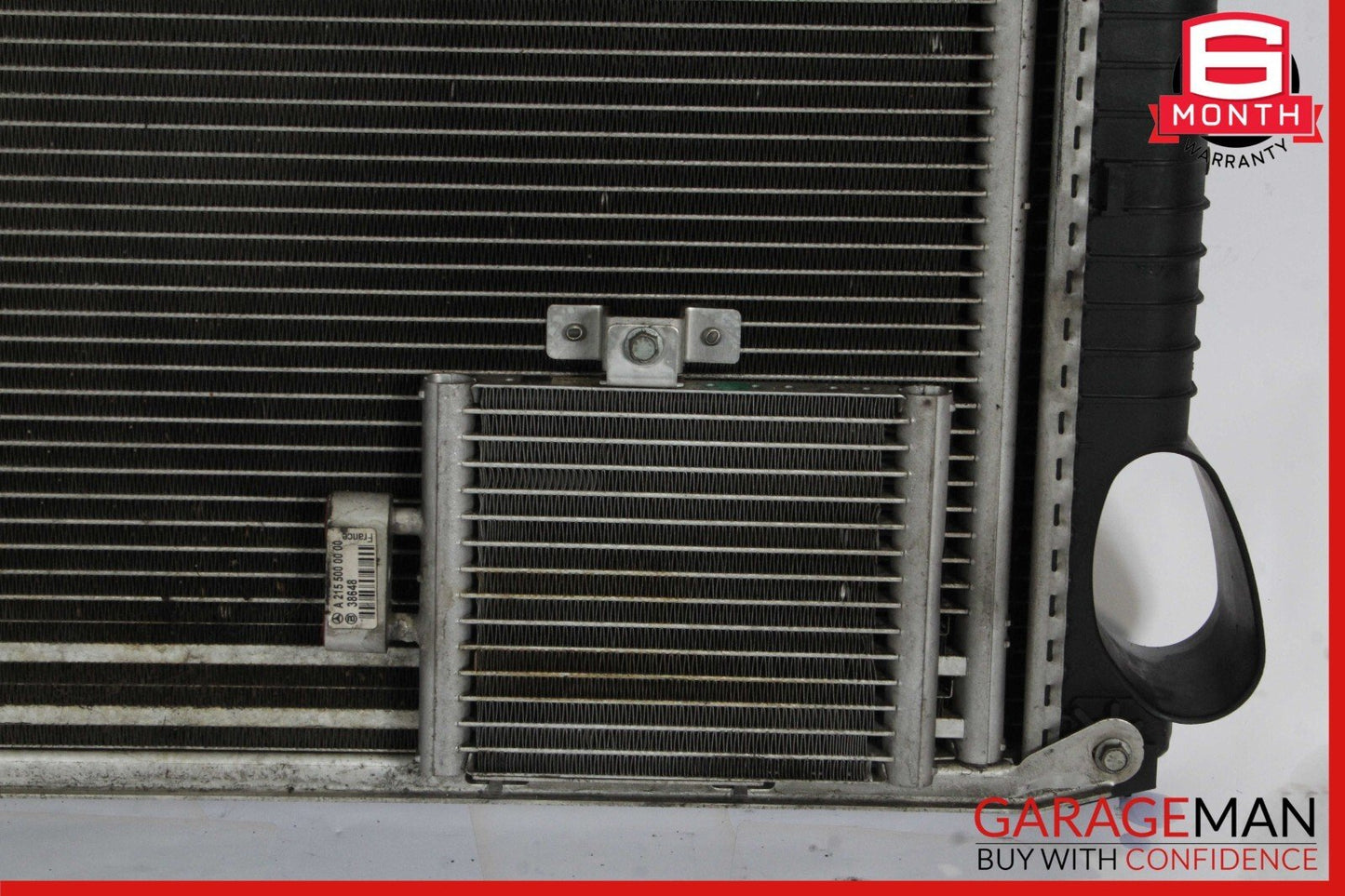 03-08 Mercedes R230 SL500 Engine Motor Radiator A/C AC Condenser Oil Cooler Assy